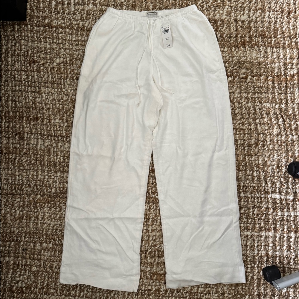 White Drawstring Pants